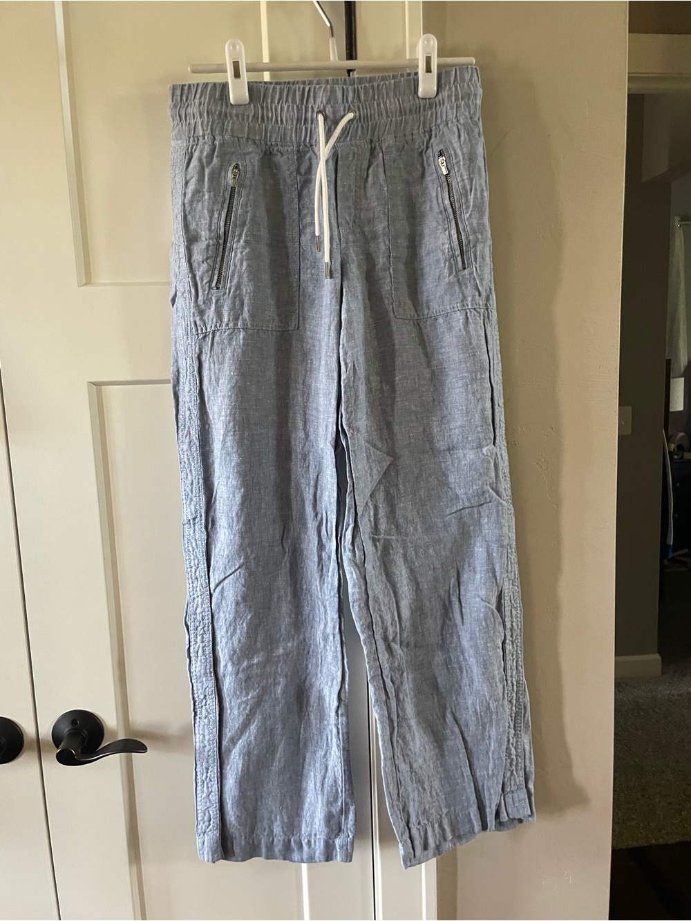 Athleta Light Blue Wide Leg Pants